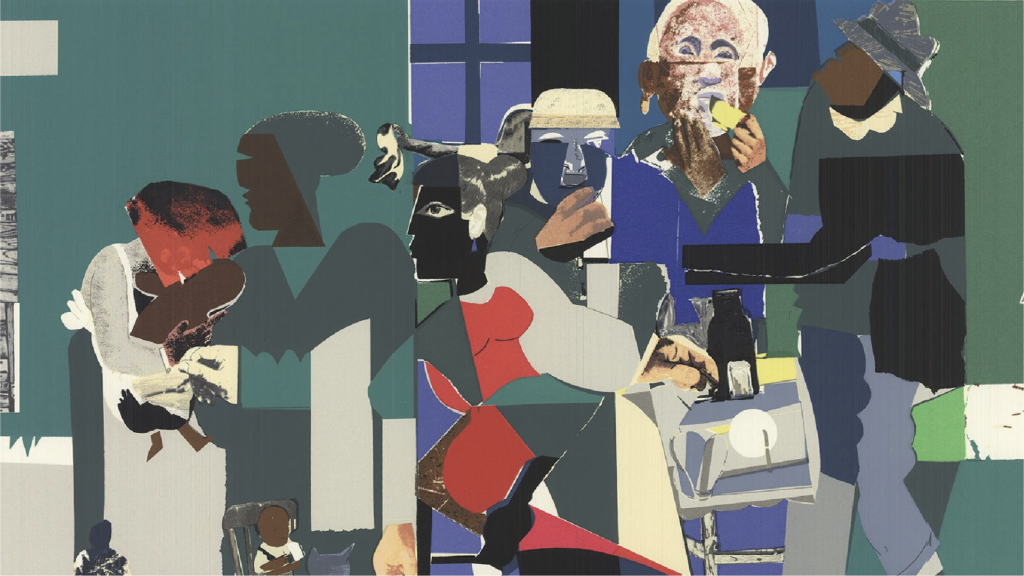 Romare Bearden. “Family dinner” - 1993